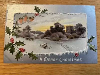 Vintage Christmas Postcard, View more