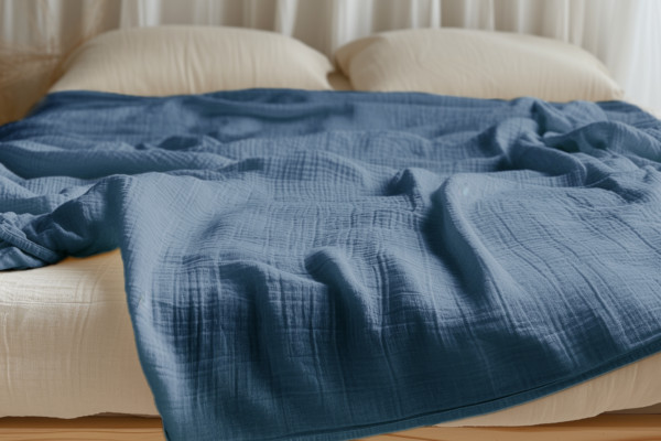 100% ORGANIC COTTON MUSLIN BLANKET in Beds & Mattresses in City of Toronto