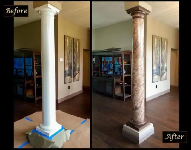 INTERIOR METAL POST COVER & FAKE MARBLE COLUMNS in Windows, Doors & Trim in Mississauga / Peel Region - Image 9