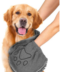 Puomue Microfiber Dog Towels for Drying Dogs, Super Absorbent, S