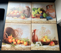 Kitchen Wall Decor Canvas 4 Pcs/Set - 12”x12” | East end PU