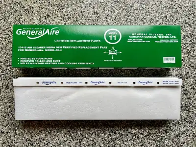 • Part# 13415 for GeneralAire AC4 • Expandable air cleaner housing • High Efficiency MERV 11 Micro F...
