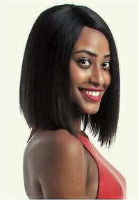 Silky Straight Brazilian Human Hair Lace Closure Short Bob Wig