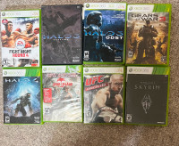XBOX 360 Games assortment with cases