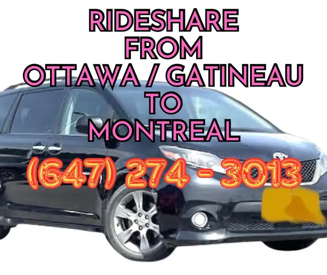 RIDESHARE from TORONTO to OTTAWA  in Rideshare in Mississauga / Peel Region - Image 7