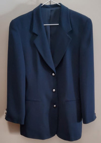 WOMEN'S VILLAGE COLLECTION NAVY JACKET WITH BRASS BUTTONS