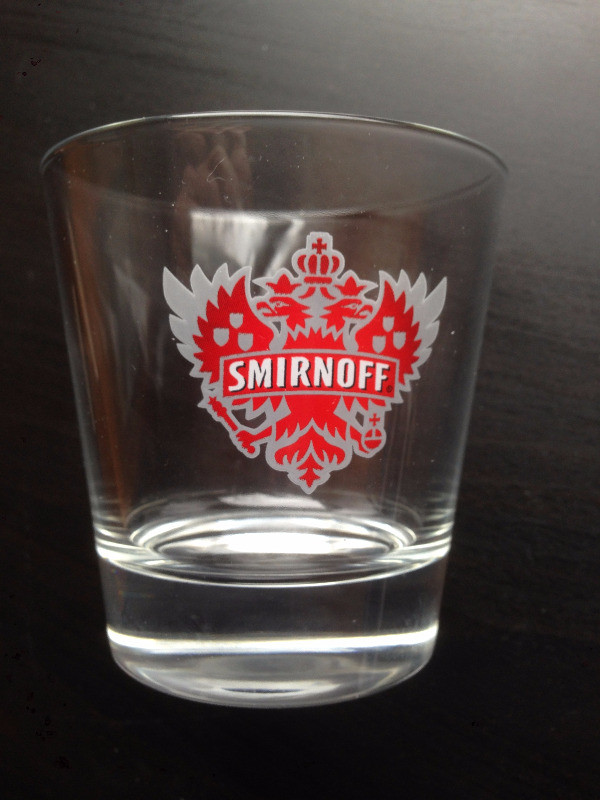 SMIRNOFF - glass tumber in Arts & Collectibles in Hamilton