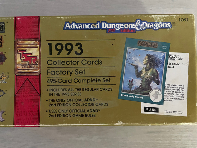 1993 Collector Cards Advanced Dungeons & Dragons in Arts & Collectibles in Prince Albert - Image 2