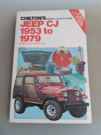 Chilton Jeep Service Manual CJ Models 1953-1979