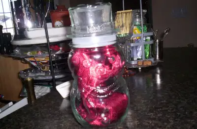 Planters Snowman glass jar, View more
