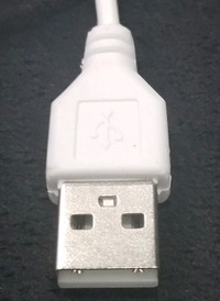 NWOT - USB 2.0 A-Male to Micro B Short White Charging Cable