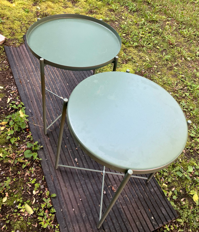 Side tables outdoor or indoor use in Patio & Garden Furniture in Ottawa - Image 3