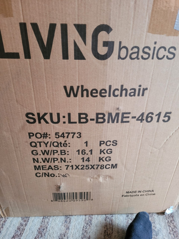 Living Basics Wheelchair in Health & Special Needs in Kitchener / Waterloo