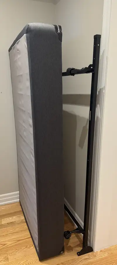 Twin box spring and bed rail, View more