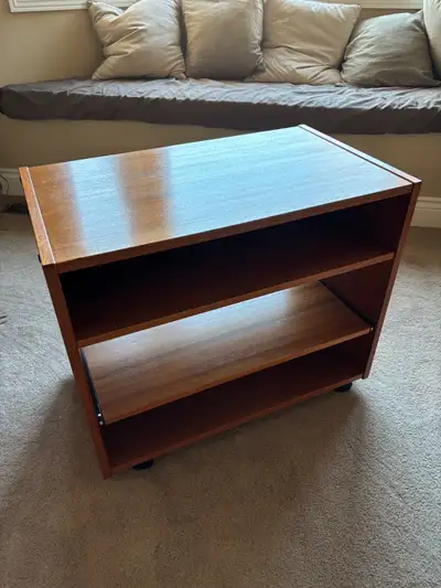 Teak printer/side table, View more