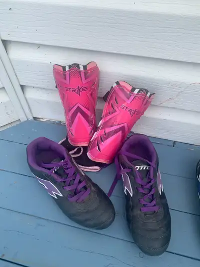 Lotto Soccer Shoes and Shin Guards, View more