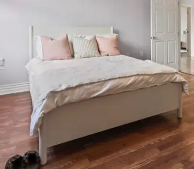 Queen Bed with Matress -New condition, View more
