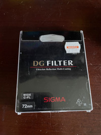 Sigma 72mm filter