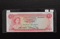 Bahamas 1968 $3 Banknote