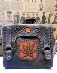 Sac à Main - Porte Documents en Cuir Vintage