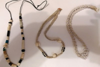 3 bone necklaces NEW