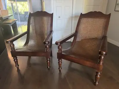 2 Super DUTCH colonial Antique / plantation  Chairs, View more