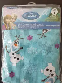 Brand new Girls Olaf Thermal 2 pc set