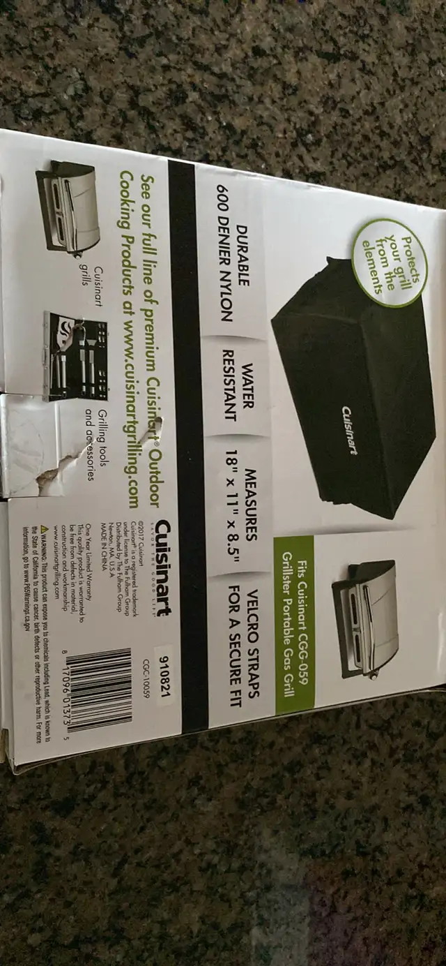New Cuisinart portable grill cover  in Other in Edmonton - Image 3