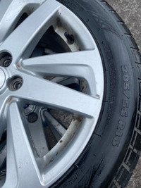 Brand new 205/55/r16 tires on Subaru rims