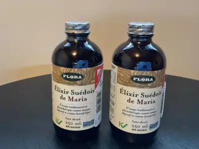 Produits NEUFS sous emballage scellés. Expiration : 2027/09 Élixir Suédois de Maria. 25$ chacune. 2...