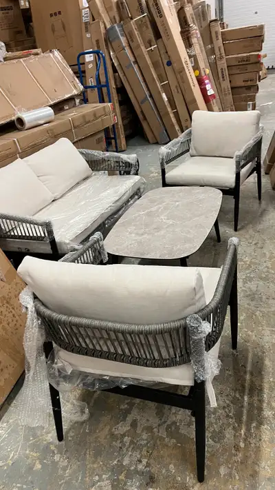 4 pieces high-quality woven outdoor sofa set, View more