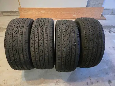 Selling a used set of four Snowpower Lanvigator tires. The size is 235/55R17. Manufactured in 2020 b...