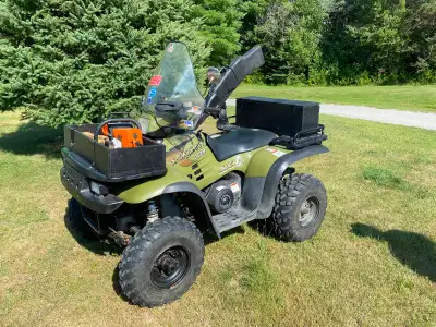 Low mileage 2000 Polaris Sportsman 335. Runs well, no issues.