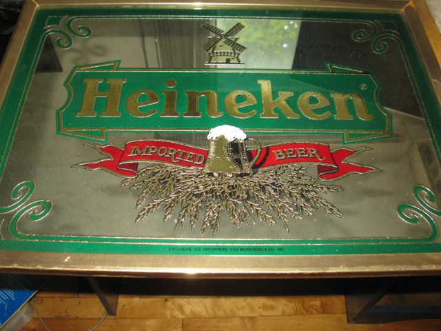 Collection - Miroir Heineken dans Art et objets de collection  à Ville de Québec