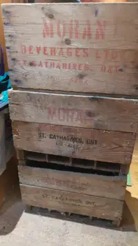 Antique pop crates