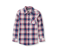 TCP - Boys Size 5/6 Small Plaid Oxford Shirt