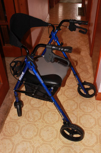 Like new rollator walker (up to 300 lb capacity)