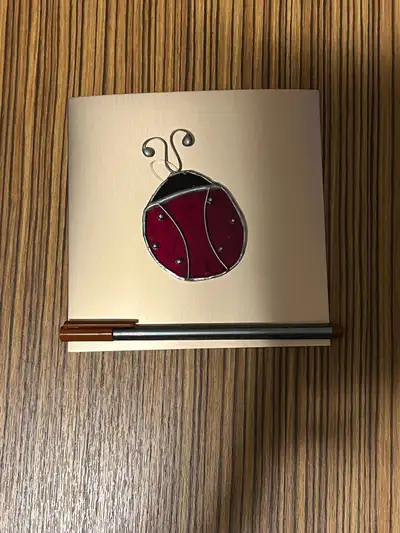 Stained glass ladybug, View more