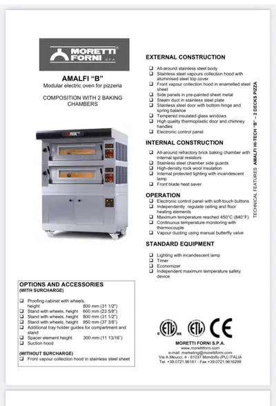 Moretti Forni Electric Pizza Oven, View more