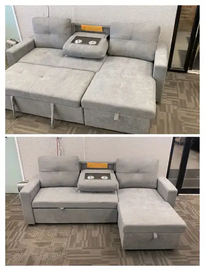 Limited Offer!! Sectional Sofa Bed | Reversible | Luxury Comfort, View more