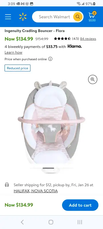 Ingenuity Soothing Baby Bouncer with Vibrating Infant Seat Flora in Playpens, Swings & Saucers in City of Halifax - Image 4