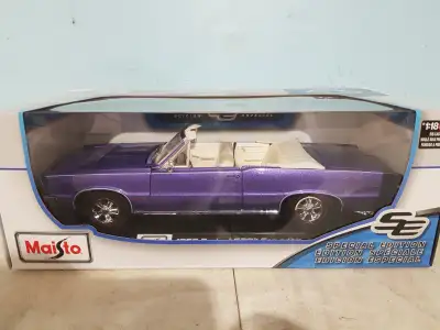 1965 Pontiac GTO convertible,1/18 scale die cast, 11.5" long, View more