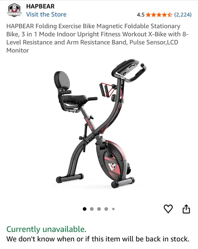 Folding Exercise Bike414907004649492484