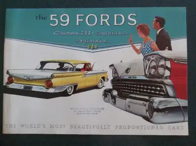 1959 Ford showroom sales literature, View more