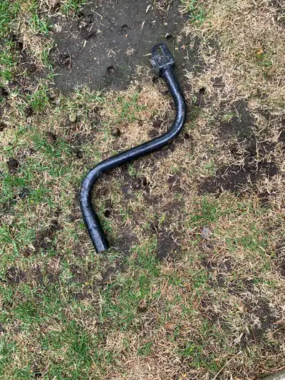 Trailer jack crank handle.