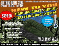 CANADIAN ARMY COLD WEATHER SLEEPING BAGS