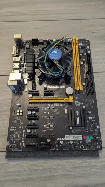 FS: Biostar TB250-BTC+ - CPU/Cooler + Motherboard, View more