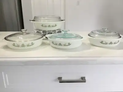 Corning ware set of 4- Casserole dishes $50 in Scarborough., View more