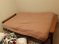 metal double size futon bed