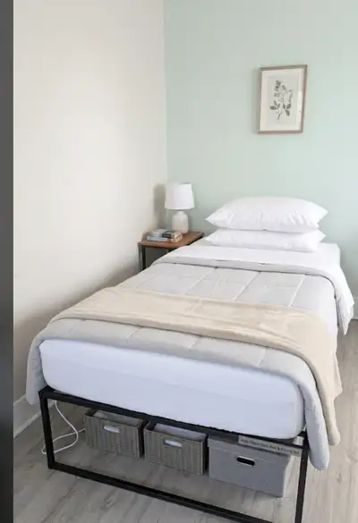  Twin Bed Frame and mattress, View more